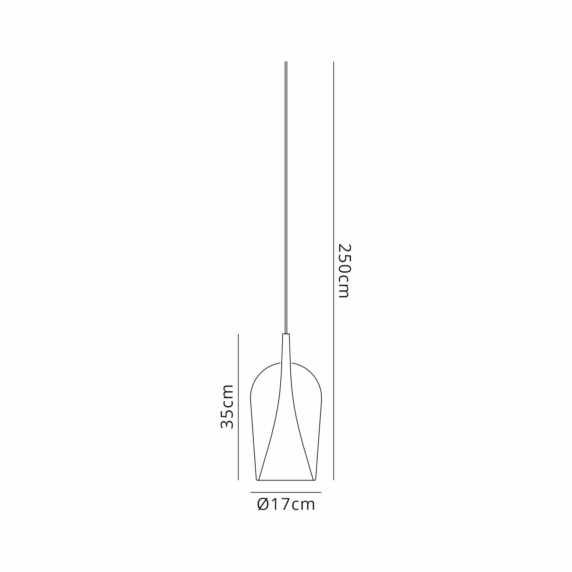 Elsa Assembly Pendant (WITHOUT PLATE) Champagne Glass Shade 1 Light Clear Glass M8250  Mantra Elsa Bespoke